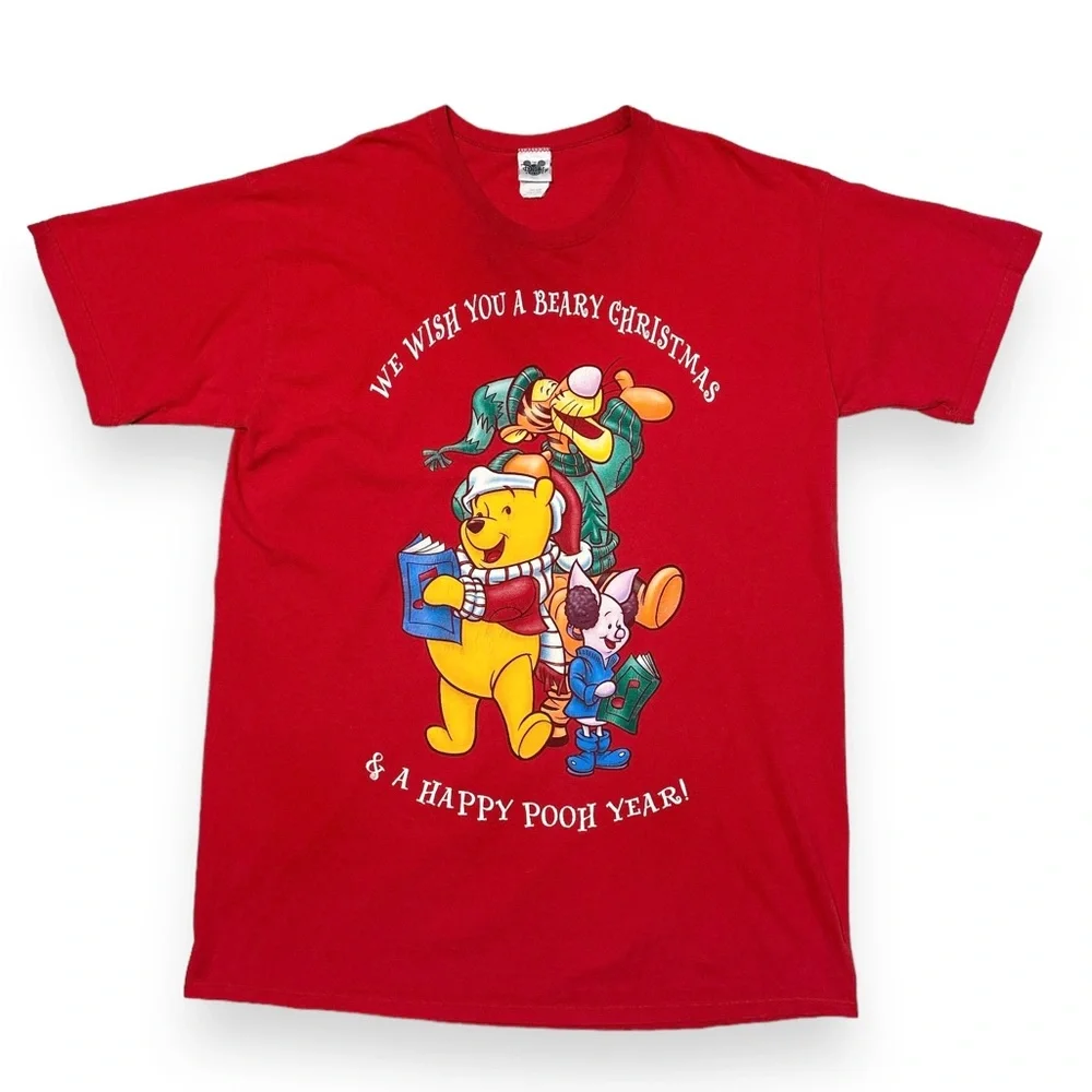 DISNEY Winnie The Pooh Holiday Sleep Shirt VINTAGE